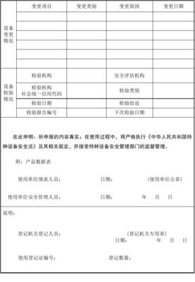 特種設(shè)備使用登記表詳解 最新版填寫指南與注意事項